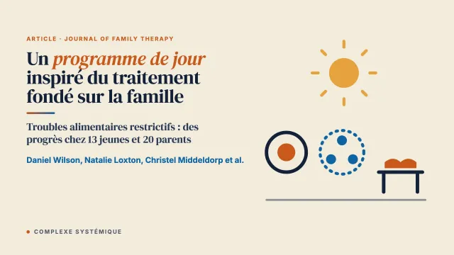 Résultats chez les parents et les jeunes d’un programme de jour inspiré du traitement fondé sur la famille pour les troubles alimentaires restrictifs : une étude pilote