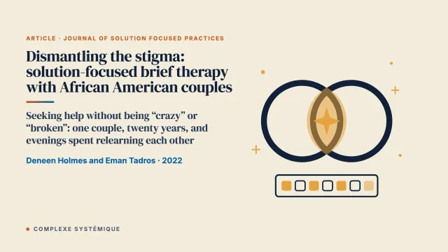 Debunking the Stigma: Solution Focused Brief Therapy with African American Couples, a Case Study