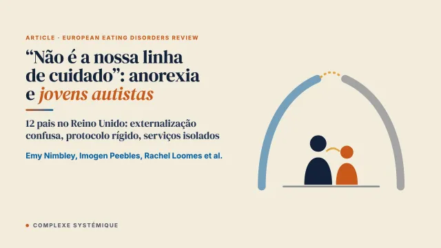 “Não é a nossa linha de cuidado”: a experiência de pais e pessoas cuidadoras na terapia familiar focada nos transtornos alimentares (TF-TA) para jovens autistas com anorexia nervosa