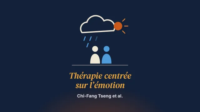 Explorer l’efficacité de la thérapie centrée sur l’émotion sur les symptômes dépressifs et la détresse relationnelle chez des couples à Taïwan : un essai pragmatique à bras unique