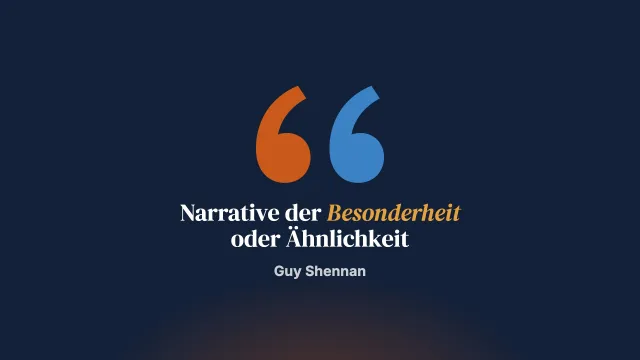 Narrative der Besonderheit oder der Ähnlichkeit und Verbundenheit: eine Antwort auf Korman, De Jong und Jordan
