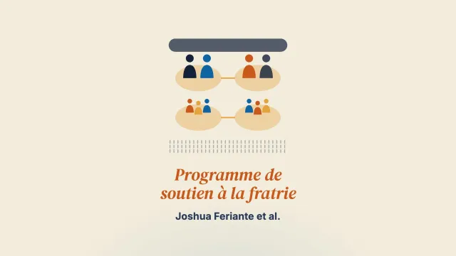 Le programme de soutien à la fratrie : une intervention inédite de soutien par les pairs pour les parents, les personnes aidantes et les frères et sœurs de jeunes souffrant de troubles psychiques