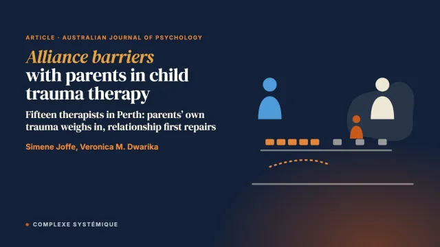 Therapists’ perceptions of alliance barriers in the parent–therapist relationship when treating children who have experienced trauma
