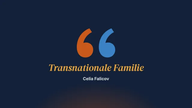 Die transnationale Familie: ein neuer und mutiger Familientypus