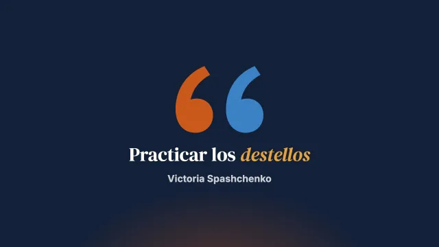 Practicar los destellos
