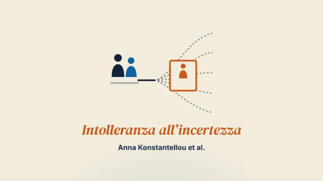 L’esperienza dell’intolleranza all’incertezza in madri e padri di giovani con un disturbo alimentare restrittivo