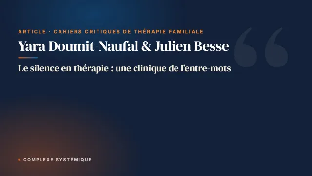 Silence in therapy: a clinic of the in-between words