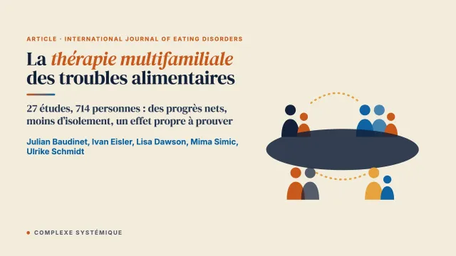 La thérapie multifamiliale des troubles alimentaires : revue de portée systématique des résultats quantitatifs et qualitatifs
