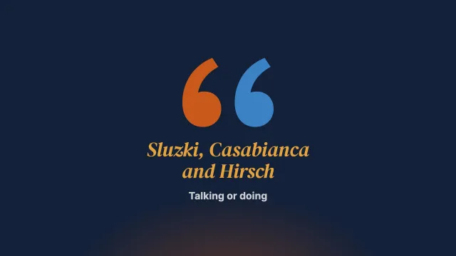 Do we talk or do we act? Interview with Carlos Sluzki, Ruth Casabianca and Hugo Hirsch