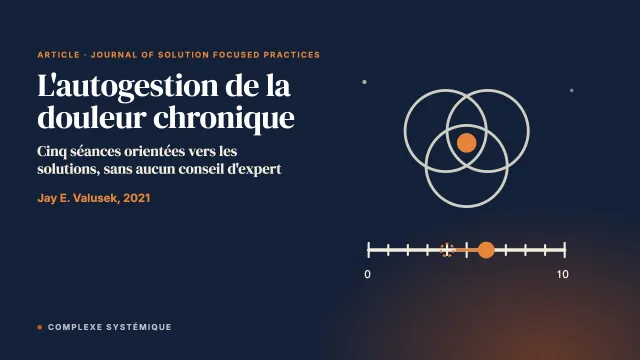 L’éducation à l’autogestion de la douleur chronique orientée vers les solutions : une étude pilote