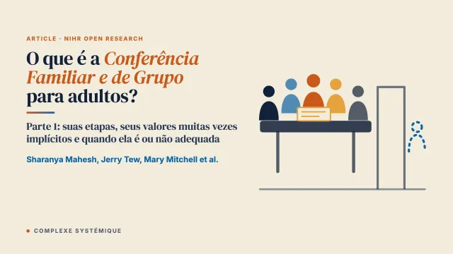 O que é a Conferência Familiar e de Grupo para adultos? Parte 1: caracterizar o modelo e os métodos de investigação