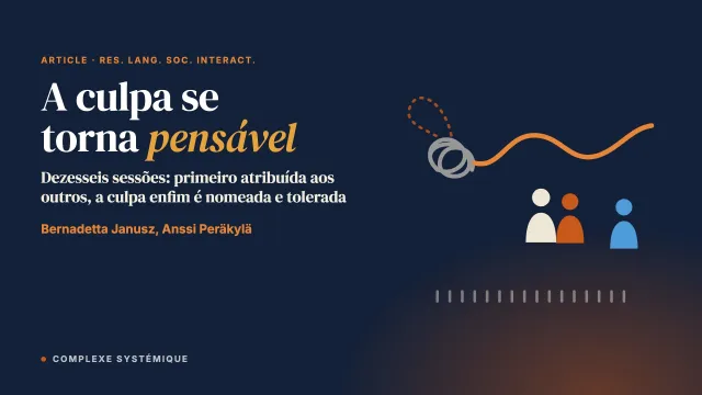 A culpa se torna pensável: história interacional de uma terapia após uma perda ambígua