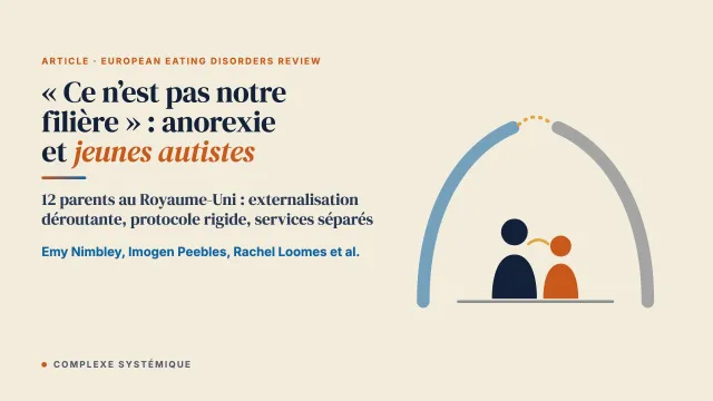 « Ce n’est pas notre filière » : le vécu des parents et des personnes aidantes dans la thérapie familiale centrée sur les troubles alimentaires (TF-TCA) pour les jeunes autistes souffrant d’anorexie mentale