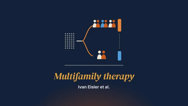 A pragmatic randomised multi-centre trial of multifamily and single family therapy for adolescent anorexia nervosa
