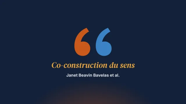 Les fondements théoriques et empiriques de la co-construction du sens dans le dialogue