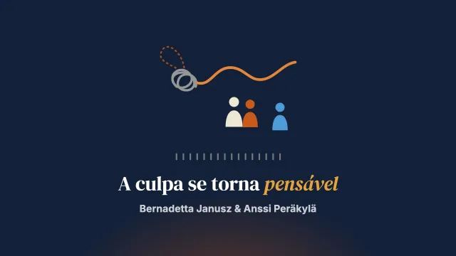 A culpa se torna pensável: história interacional de uma terapia após uma perda ambígua