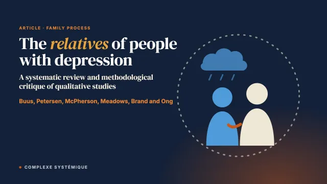 The relatives of people with depression: A systematic review and methodological critique of qualitative studies