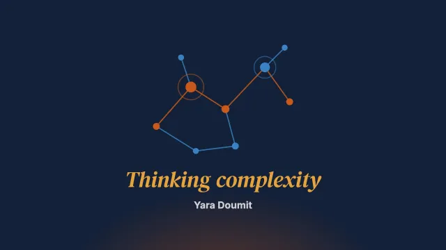 Thinking complexity: following the threads of the real without breaking them