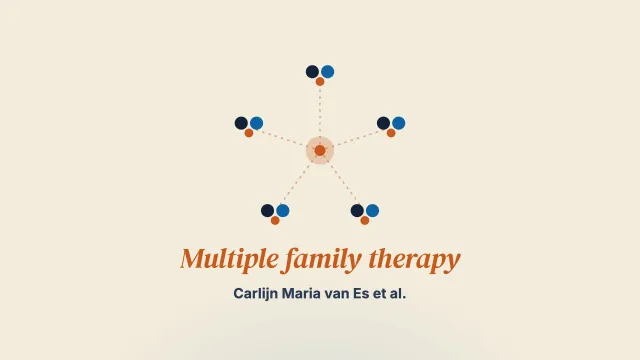 The effect of multiple family therapy on mental health problems and family functioning: A systematic review and meta-analysis