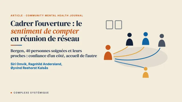 Cadrer l’ouverture : similitudes et différences entre l’expérience des personnes soignées et celle de leur réseau social dans les réunions de réseau dialogiques, à travers le prisme du sentiment de compter
