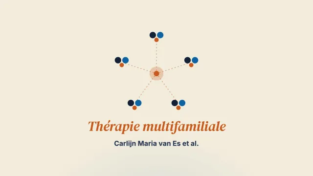 L’effet de la thérapie multifamiliale sur les problèmes de santé mentale et le fonctionnement familial : revue systématique et méta-analyse