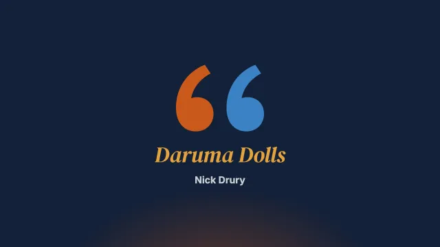 Daruma Dolls and Solution Focused Practice