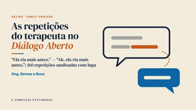 Uma análise da conversa das repetições do terapeuta nas reuniões de rede do Diálogo Aberto
