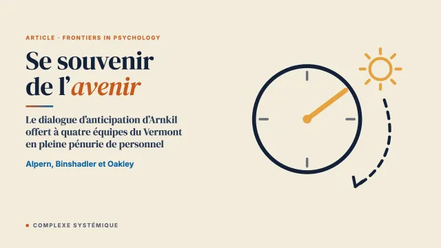 Les dialogues d’anticipation dans le système de santé mentale du Vermont : soutenir la croissance d’une culture de pratique dialogique