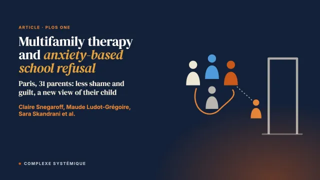 Does multifamily therapy help parents of adolescents with anxiety-based school refusal? A qualitative approach