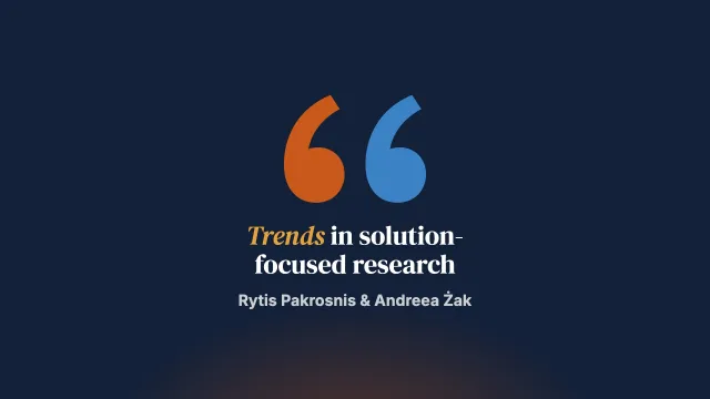 Main Trends in Research on the Solution-Focused Approach in 2023: A Scoping Review