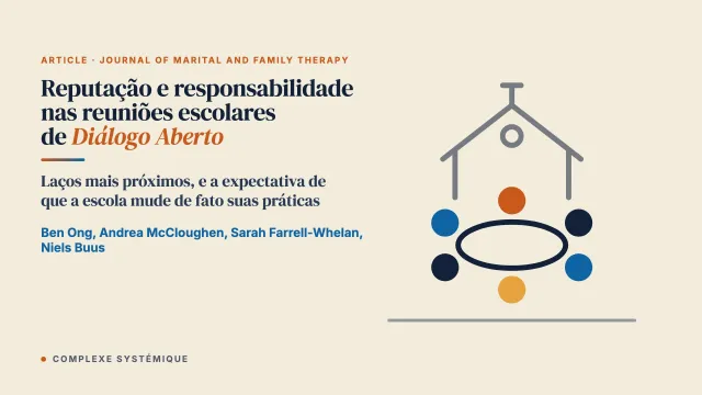 Reputação e responsabilidade: uma investigação qualitativa das experiências dos pais nas reuniões escolares de Diálogo Aberto