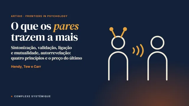 Conceitualizar a contribuição dos pares na prática do Diálogo Aberto