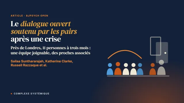 L’expérience des personnes soignées en dialogue ouvert soutenu par les pairs et en soins habituels après une crise psychique : une étude qualitative à trois mois
