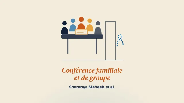 Qu’est-ce que la conférence familiale et de groupe pour adultes ? Partie 1 : caractériser le modèle et les méthodes d’enquête