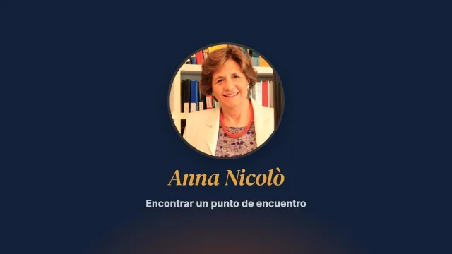 ¿Es posible encontrar el punto de encuentro? Entrevista a Anna Nicolò