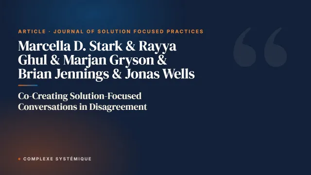 Co-Creating Solution-Focused Conversations in Disagreement