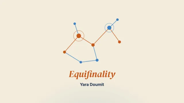 Equifinality: many paths towards the same becoming