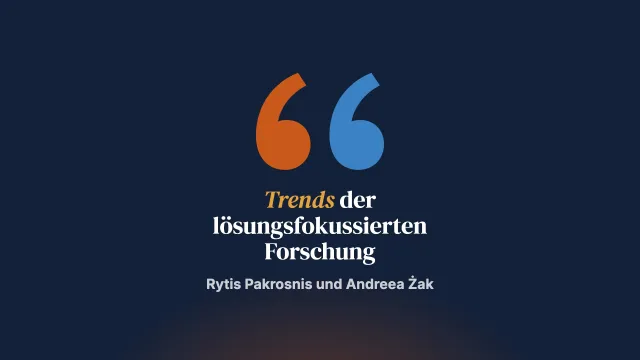 Haupttrends in der Forschung zum lösungsfokussierten Ansatz im Jahr 2023: ein Scoping Review