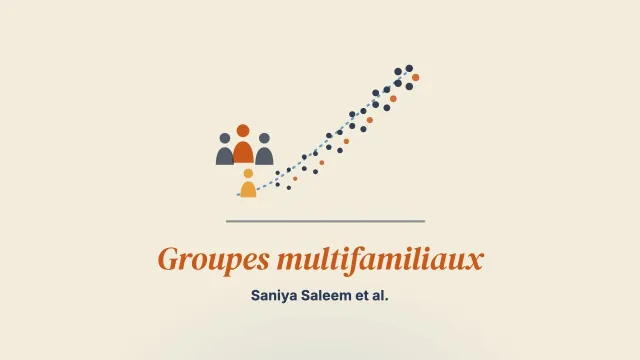 Le rôle des groupes multifamiliaux dans le traitement communautaire de la dépression et de l’anxiété au Pakistan : une exploration par méthodes mixtes