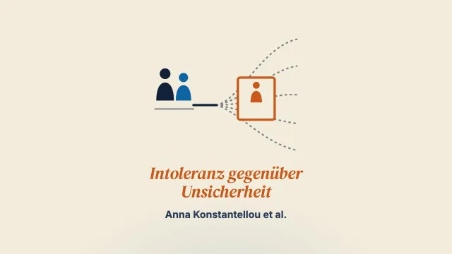 Wie Eltern junger Menschen mit restriktiver Essstörung Intoleranz gegenüber Unsicherheit erleben