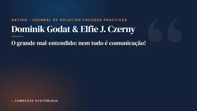 O grande mal-entendido: nem tudo é comunicação!