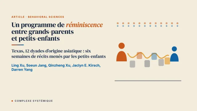 Un programme de réminiscence grands-parents–petits-enfants pour les familles américaines d’origine asiatique : réflexions intergénérationnelles et culturelles des dyades participantes