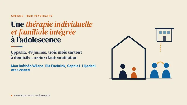 Évaluation préliminaire d’un modèle intensif de thérapie individuelle et familiale intégrée contre l’automutilation à l’adolescence