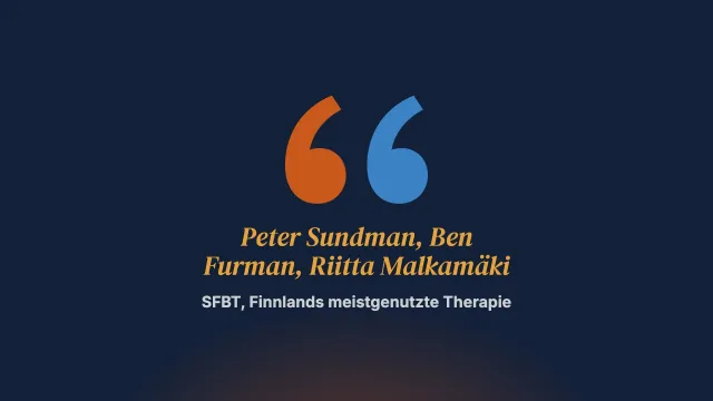 SFBT ist heute die meistgenutzte Therapie in Finnland: Interview mit Peter Sundman, Ben Furman und Riitta Malkamäki