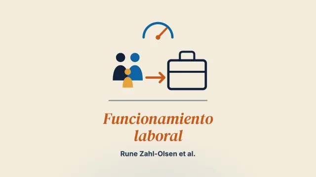 Cambio en el funcionamiento laboral entre el inicio y el final del tratamiento en la terapia de pareja y familia informada por retroalimentación en Noruega