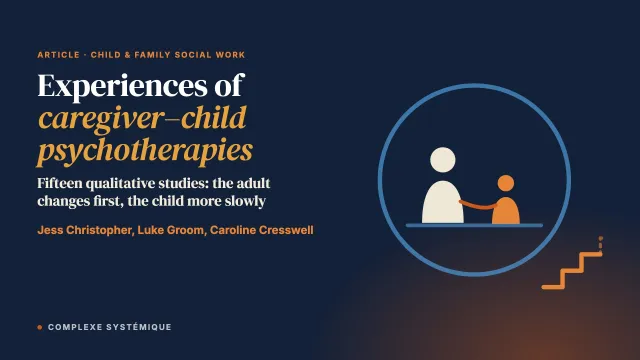 Experiences of Caregiver–Child Psychotherapies for Developmental Trauma: A Systematic Review