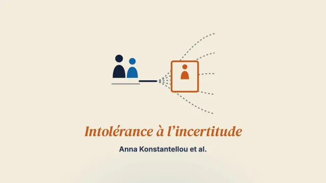 L’expérience de l’intolérance à l’incertitude chez les parents de jeunes présentant un trouble alimentaire restrictif