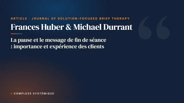 La pause et le message de fin de séance : importance et expérience des clients