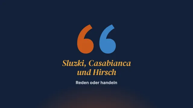 Reden wir oder handeln wir? Interview mit Carlos Sluzki, Ruth Casabianca und Hugo Hirsch