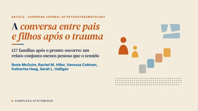 Uma investigação de métodos mistos sobre a conversa entre pais e filhos após o trauma e os efeitos de incentivá-la